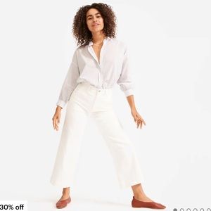 Everlane wide leg cropped pant